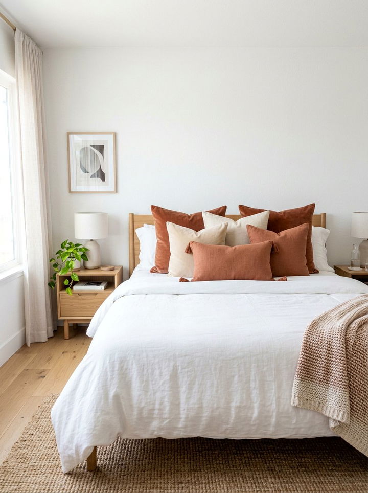 Bedroom Throw Pillow - 30 inexpensive bedroom ideas