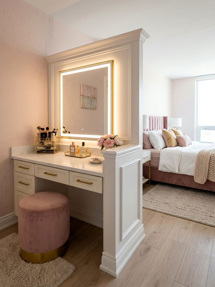 Bedroom Vanity Half Wall - 30 bedroom half wall ideas