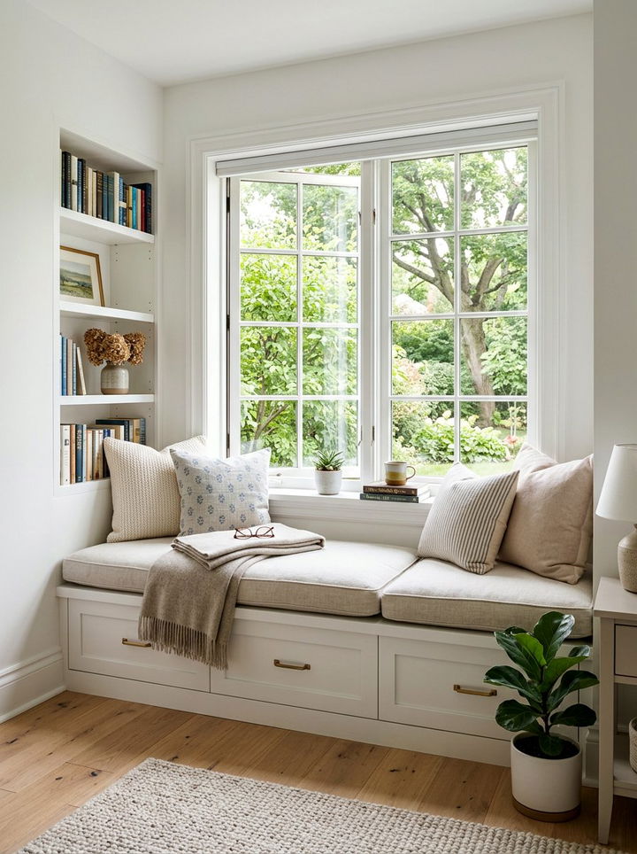 Bedroom Window Seat - 30 bright bedroom ideas