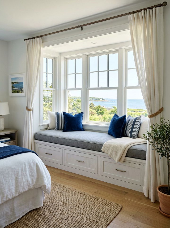 Bedroom Window Seat With Storage - 30 bedroom built-in ideas
