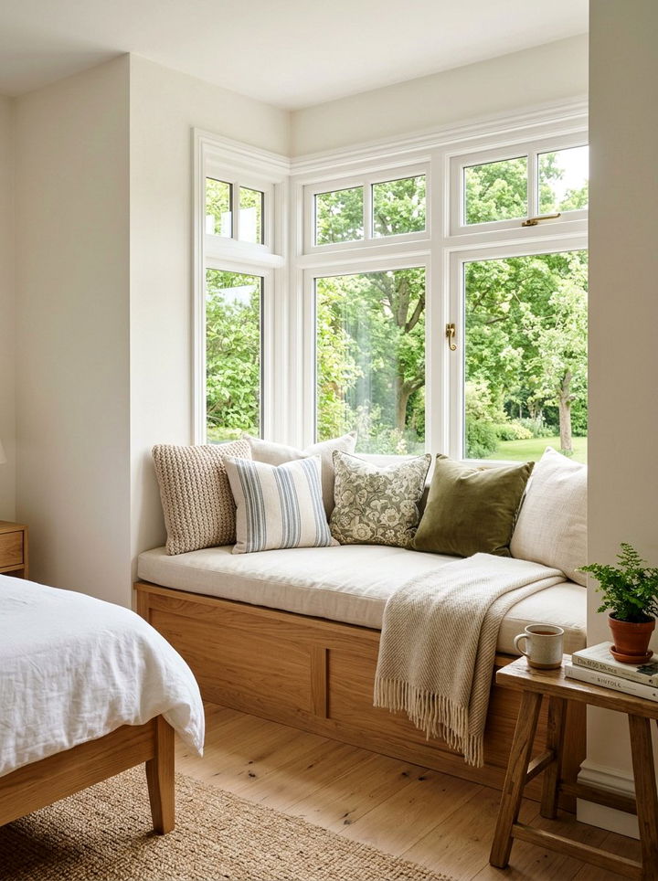 Bedroom Window Seat - 30 bedroom corner ideas