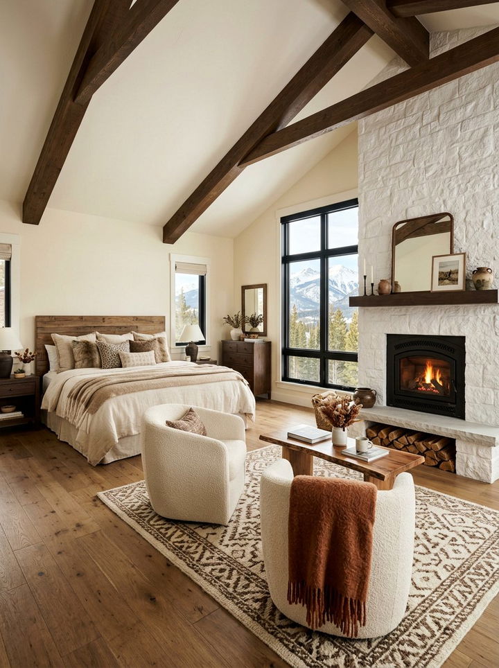 Bedroom With Fireplace - 30 primary bedroom ideas