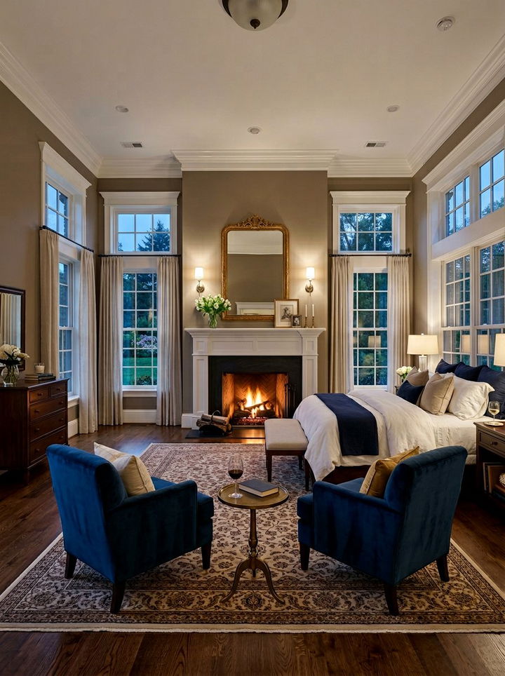 Bedroom With Fireplace Focal Point - 30 bedroom furniture placement