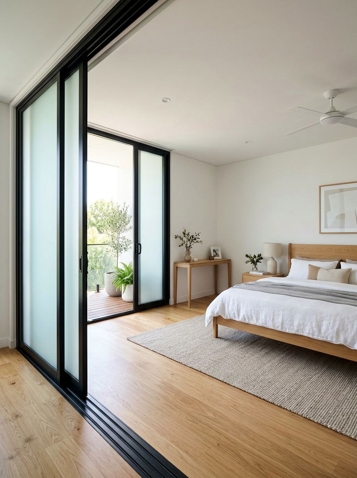 Bedroom With Sliding Glass Doors - 30 open concept bedroom ideas