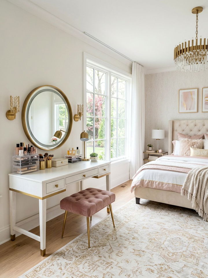 Bedroom With Vanity Setup - 30 bedroom furniture arrangement