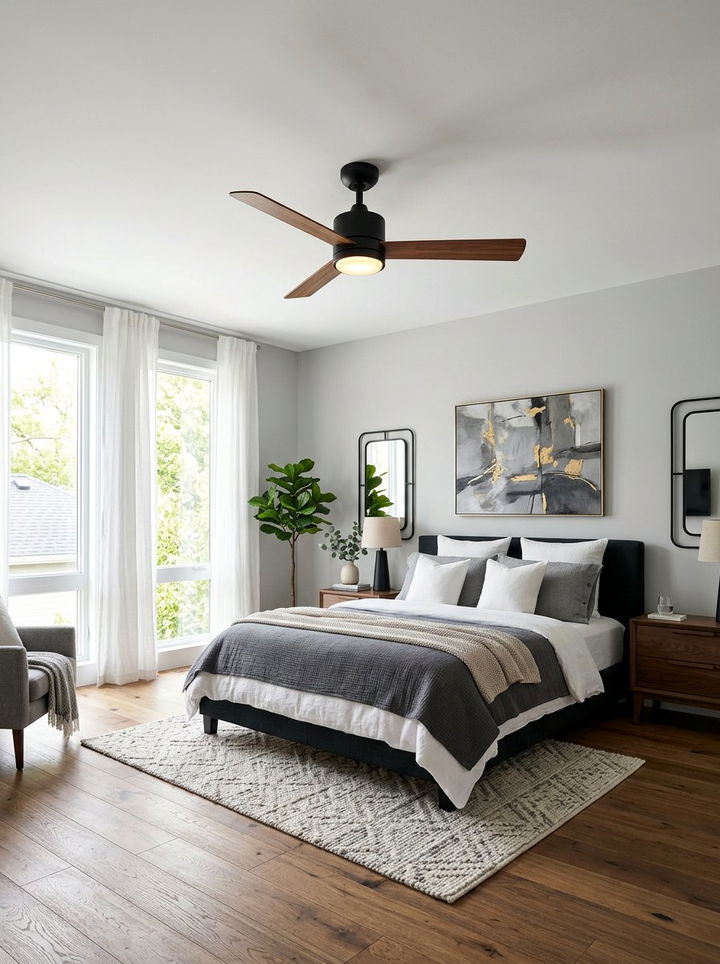 Bedroom ceiling fan - 30 bedroom update ideas