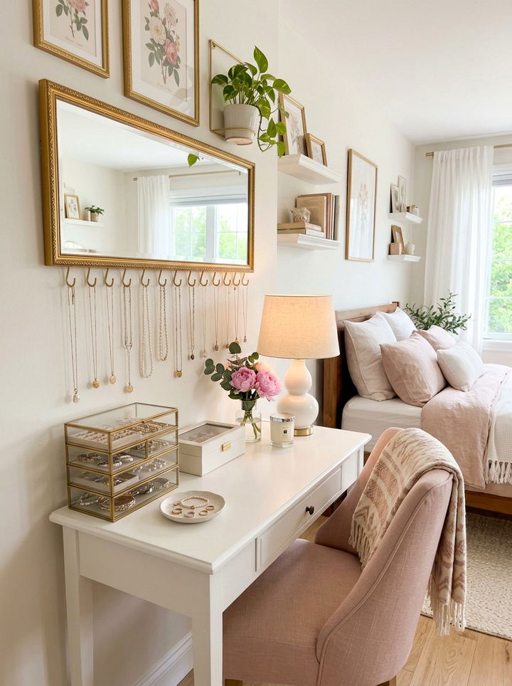 Bedroom jewelry station - 30 bedroom nook ideas