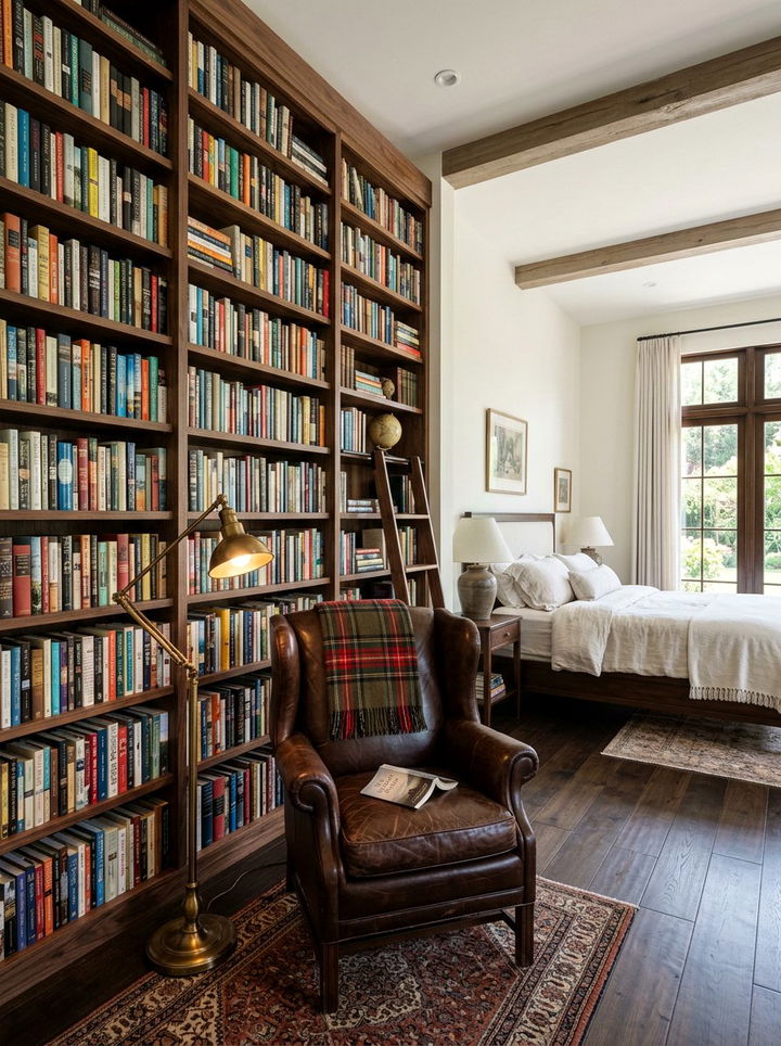 Bedroom library nook - 30 bedroom nook ideas