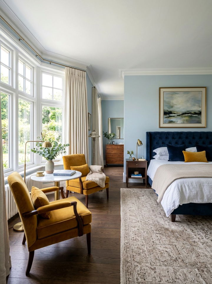 Bedroom with seating area - 30 open plan bedroom ideas