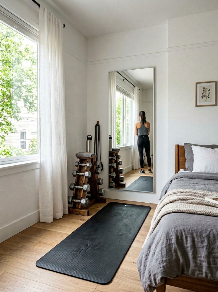 Bedroom workout corner - 30 bedroom nook ideas