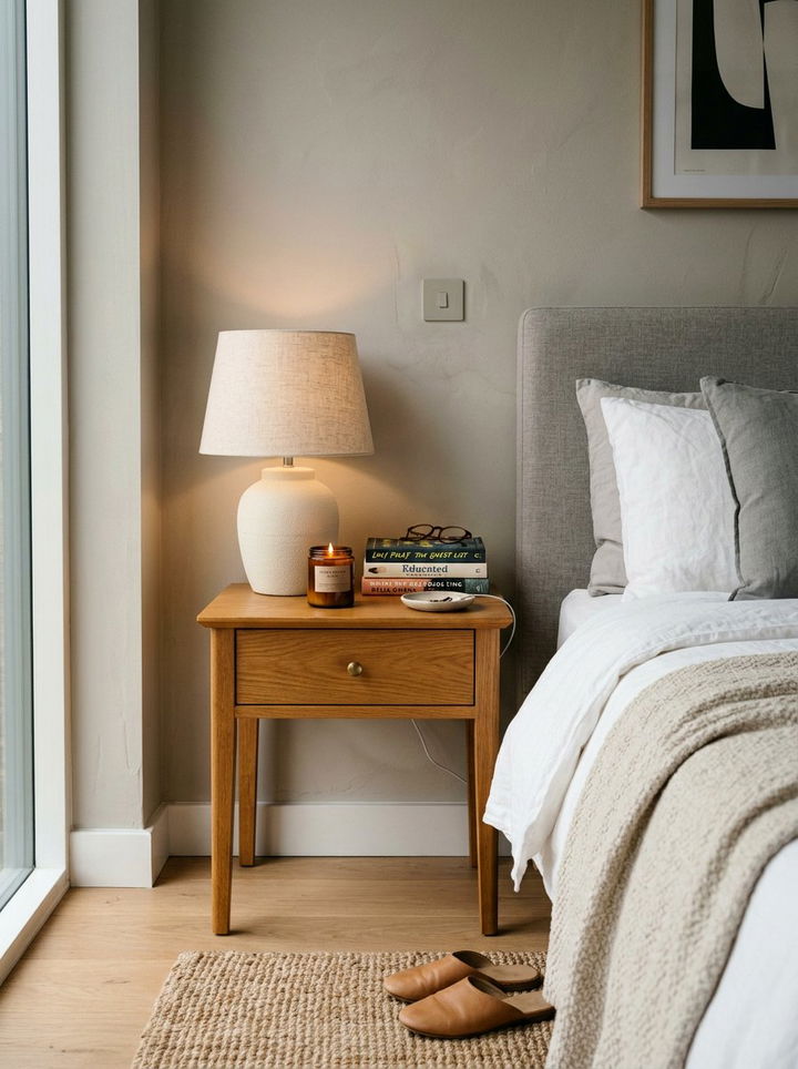 Bedside Table Styling - 30 first apartment bedroom ideas