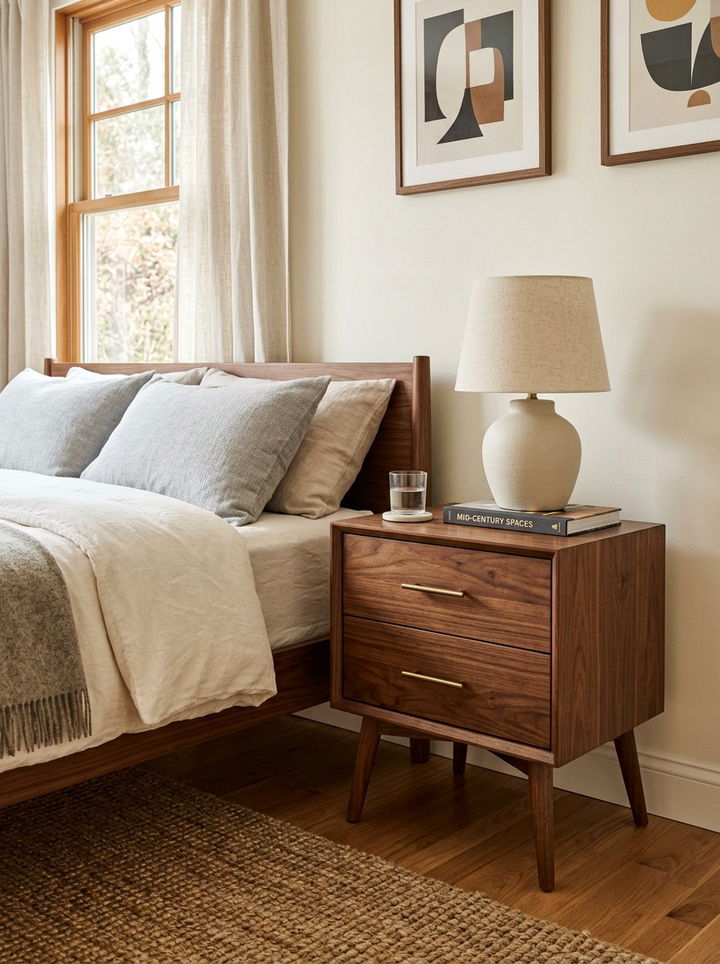 Bedside Table With Drawers - 30 bedroom storage ideas