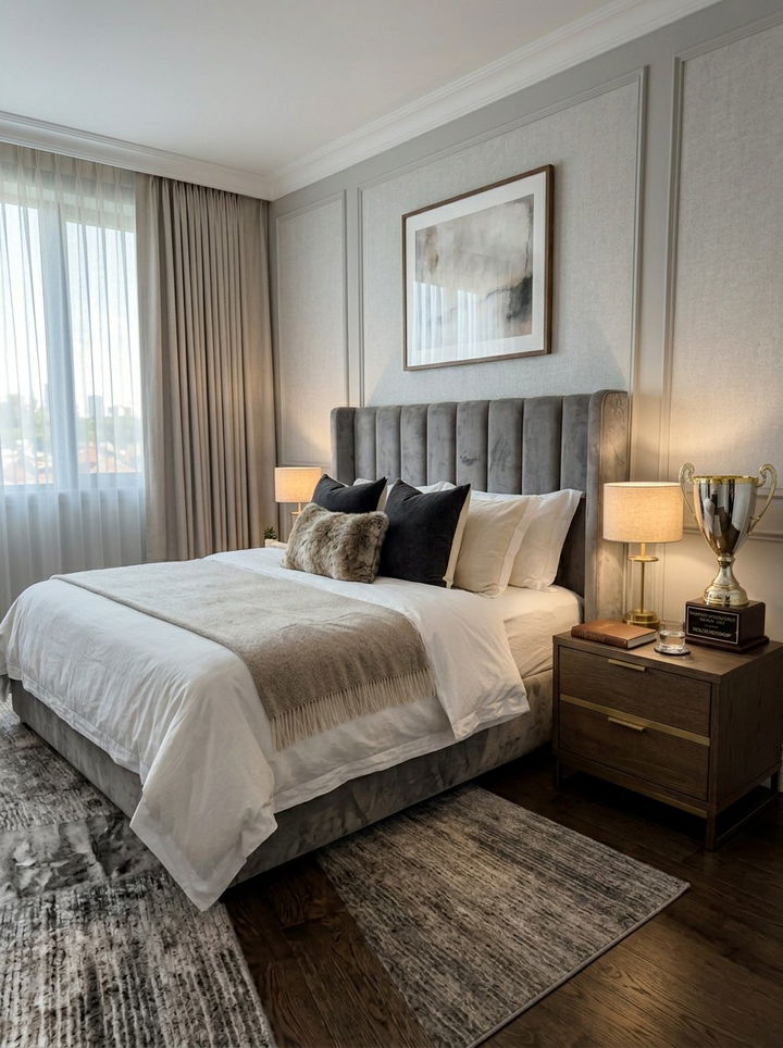 Bedside trophy display - 30 bedroom trophy display ideas