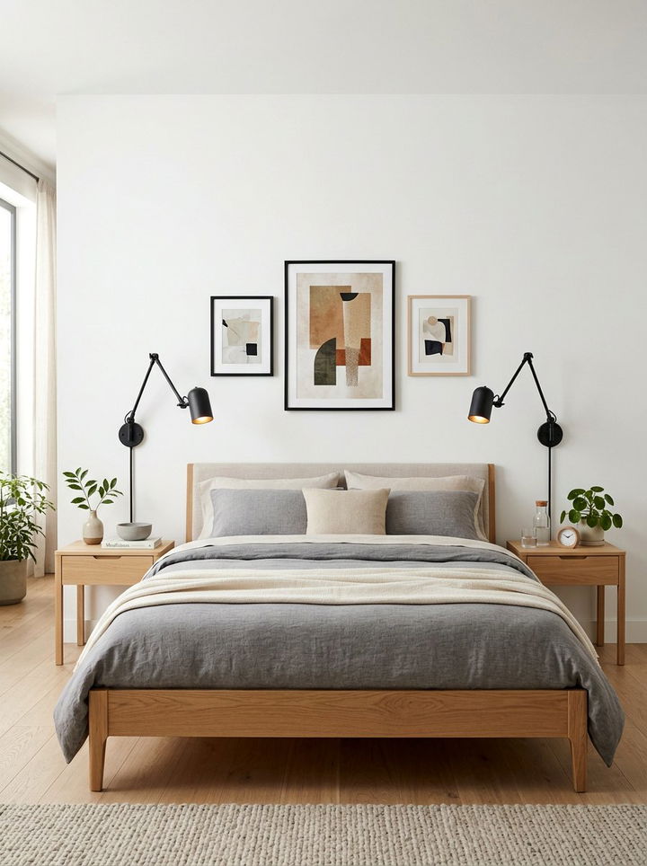 Bedside wall sconce - 30 bedroom update ideas