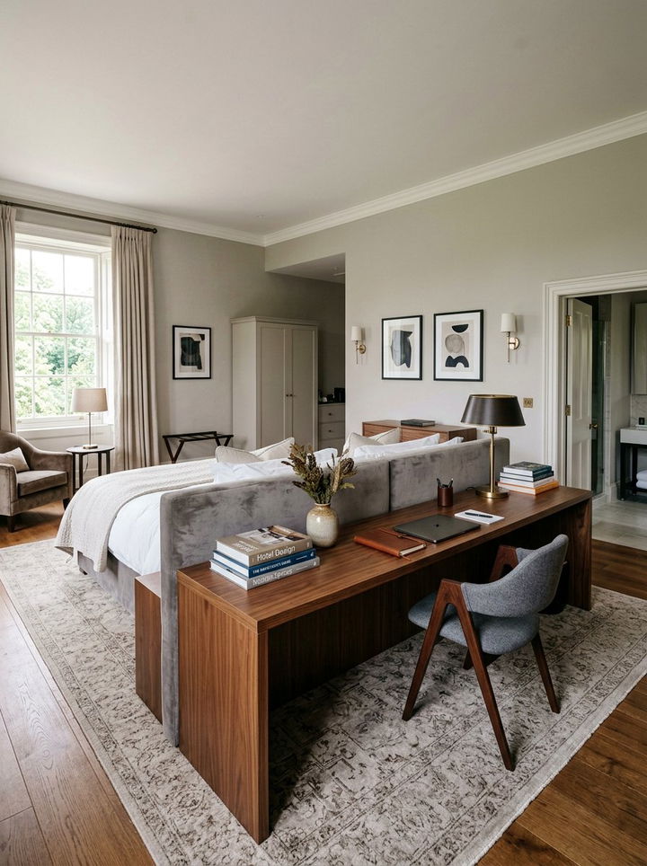 Behind The Bed Desk - 30 bedroom workstation designs