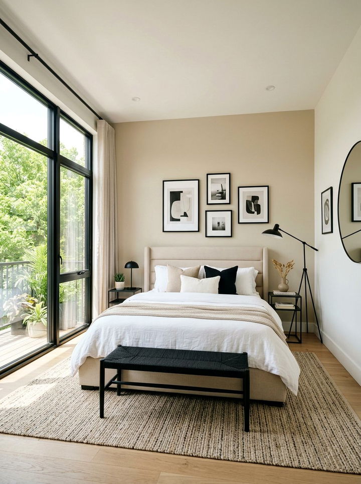 Beige And Black Bedroom - 30 beige and cream bedroom color combo