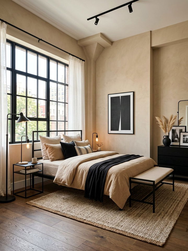 Beige And Black Bedroom - 30 contemporary beige bedroom ideas