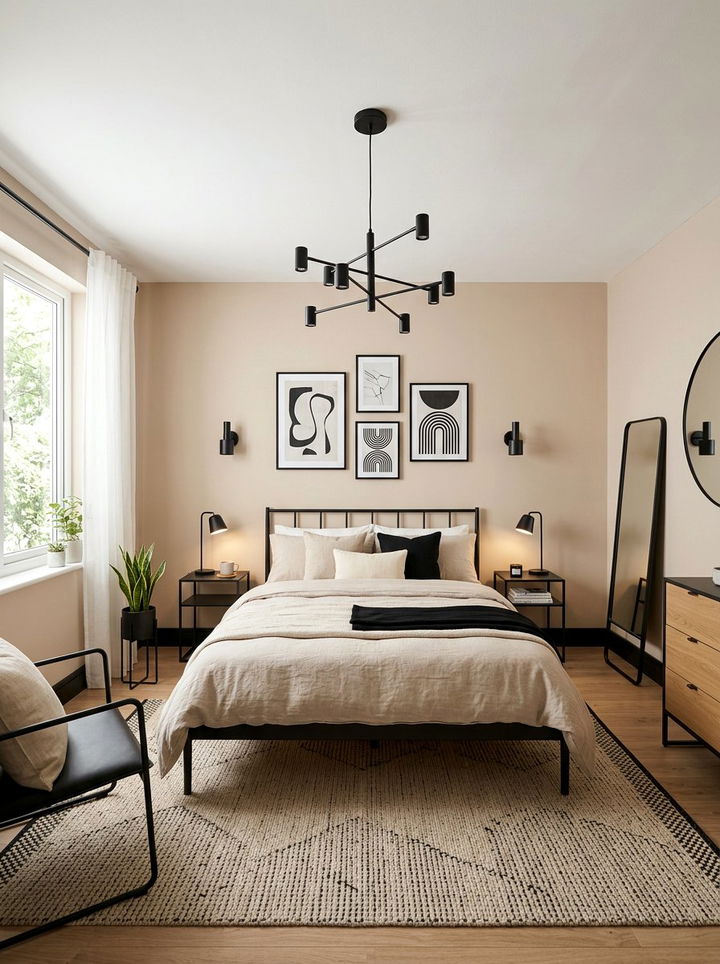 Beige And Black Bedroom - 30 scandinavian beige bedroom ideas