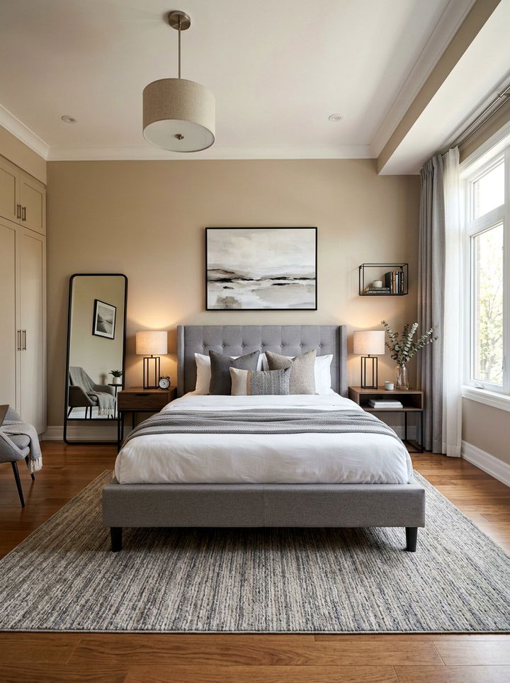 Beige And Grey Bedroom - 30 contemporary beige bedroom ideas