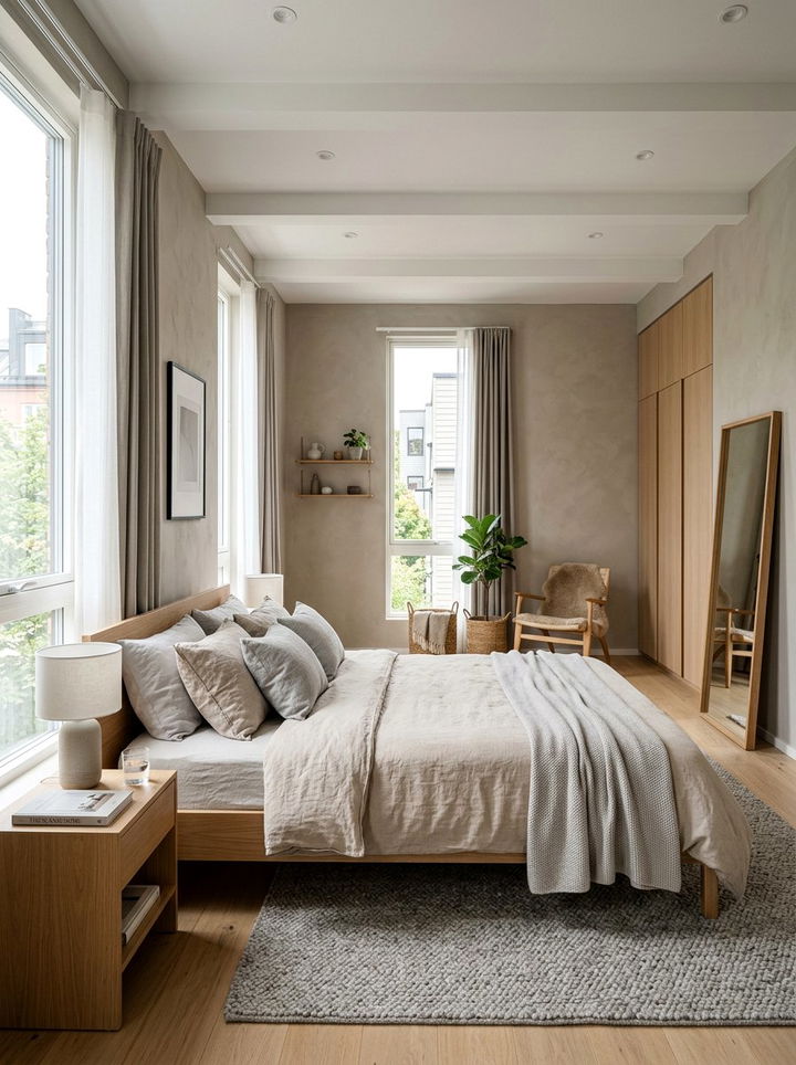 Beige And Grey Scandi Bedroom - 30 scandinavian beige bedroom ideas