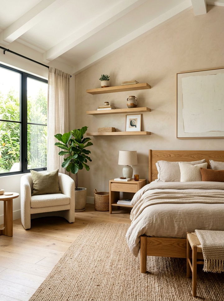 Beige And Wood Bedroom - 30 warm beige bedroom ideas