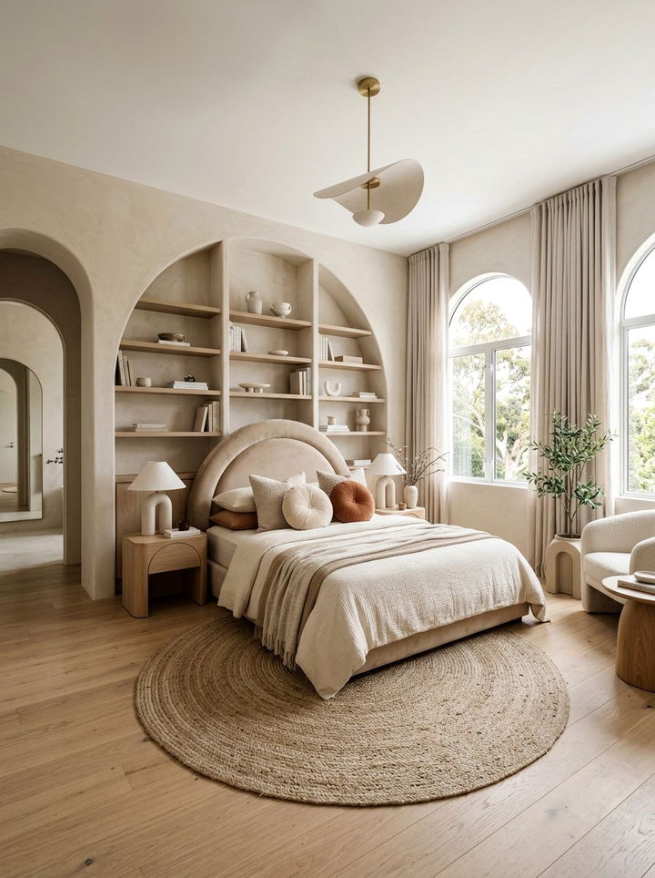 Beige Bedroom Arched Features - 30 beige bedroom decor ideas