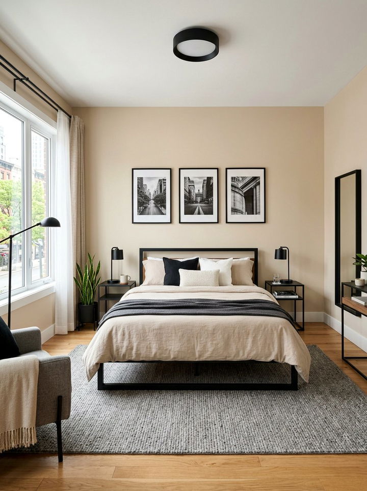 Beige Bedroom Black Accents - 30 beige bedroom decor ideas