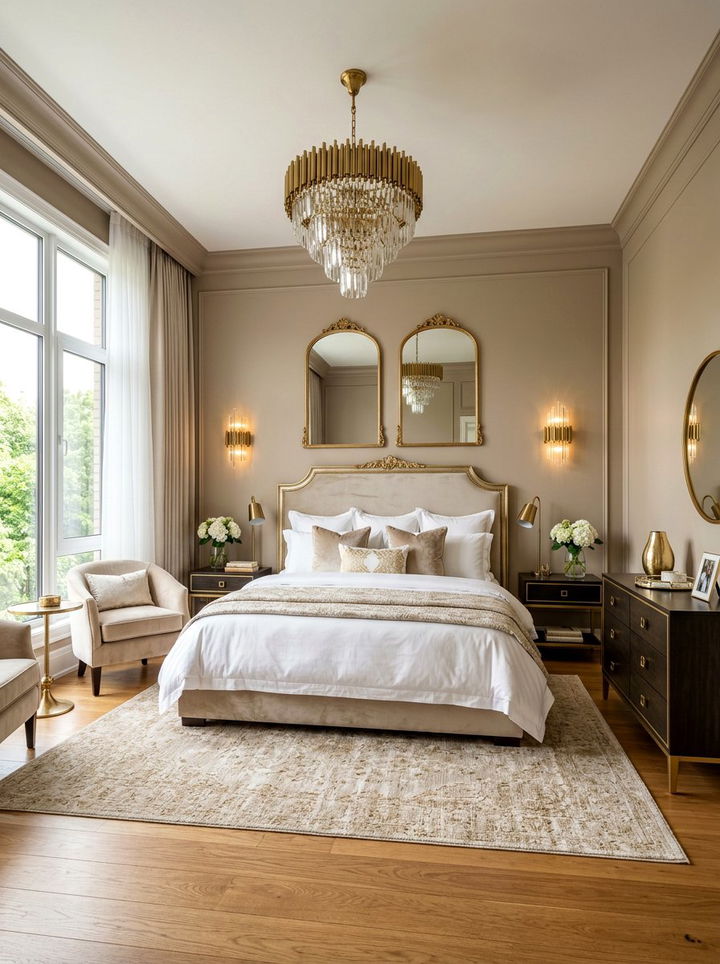 Beige Bedroom With Gold Accents - 30 beige bedroom ideas