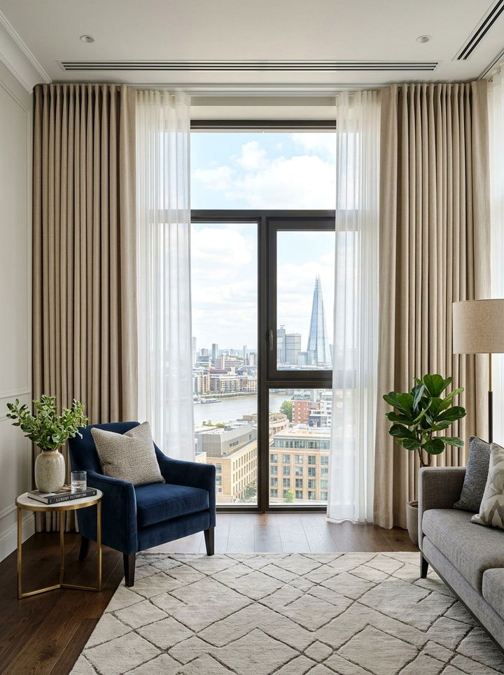 Beige Blackout Window Curtains - 30 beige bedroom accessories ideas