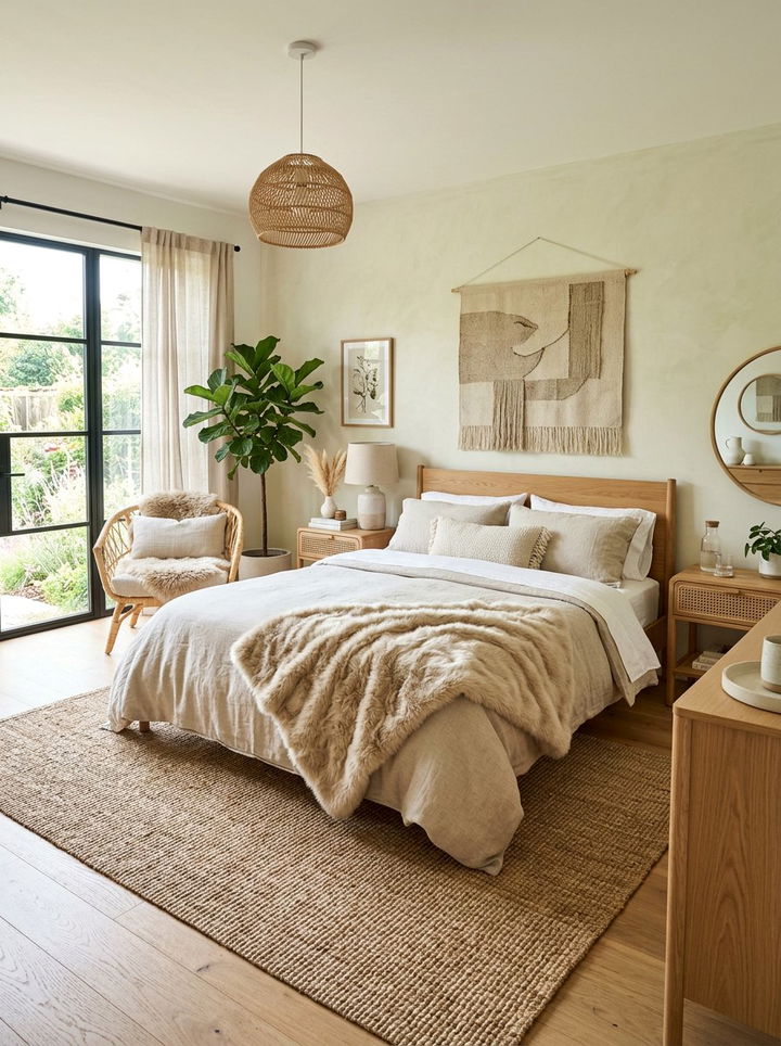 Beige Faux Fur Throw - 30 bedroom faux fur throws