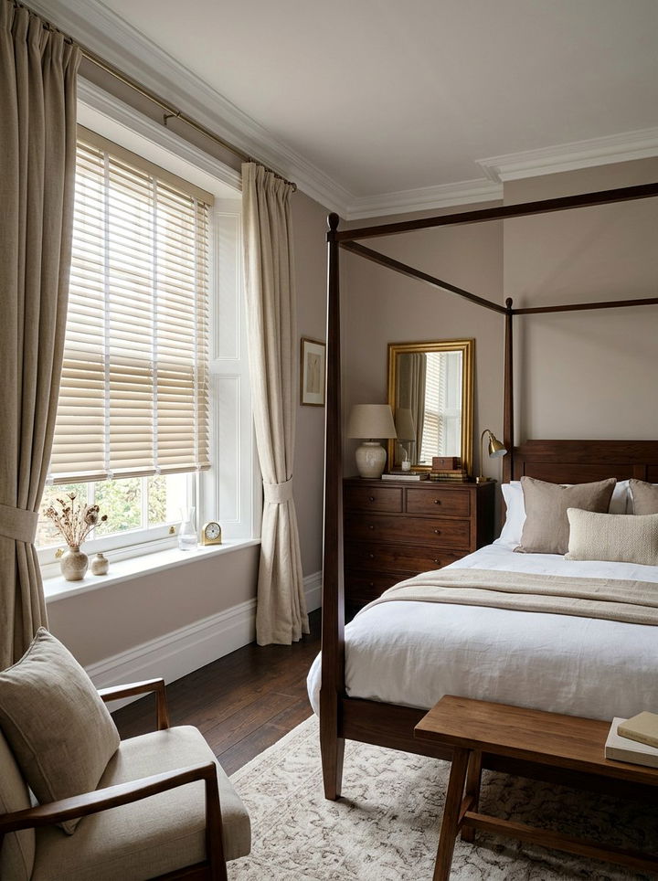 Beige Venetian Blinds With White Tapes - 30 bedroom venetian blinds