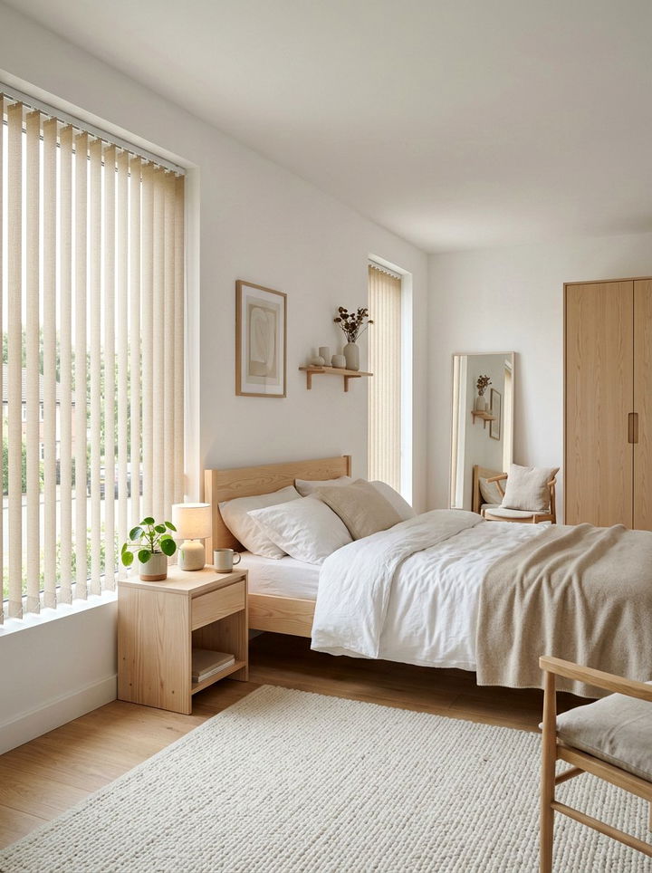 Beige Vertical Blinds - 30 bedroom vertical blinds
