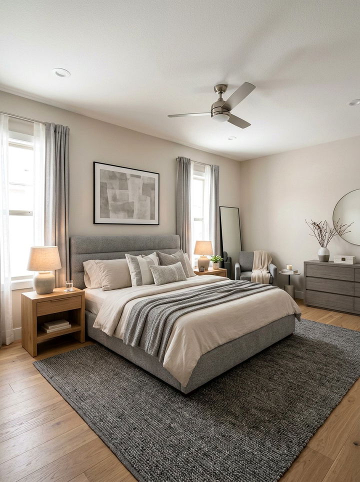 Beige and gray bedroom - 30 modern beige bedroom ideas