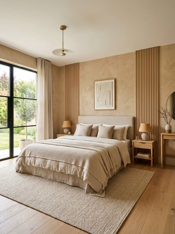 Beige bedroom wall texture - 30 modern beige bedroom ideas