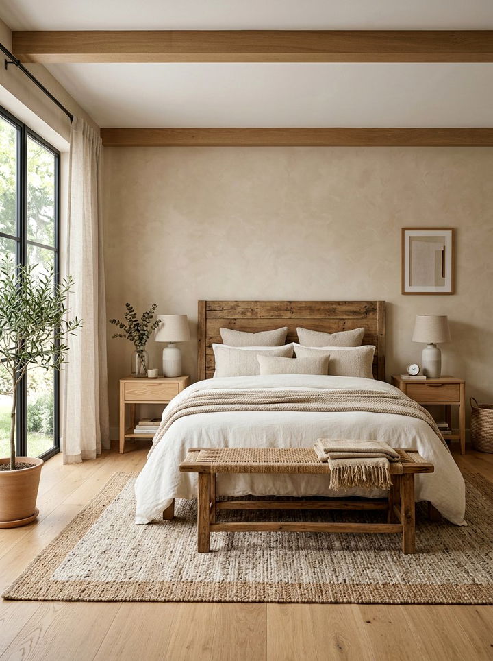 Beige bedroom with wood - 30 modern beige bedroom ideas