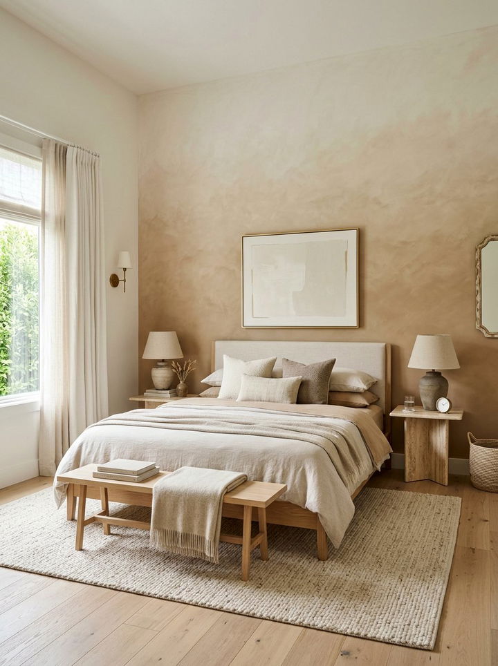 Beige ombre wall bedroom - 30 bedroom ombre wall ideas