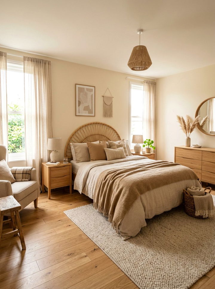 Beige scandinavian bedroom - 30 Scandinavian bedroom color ideas