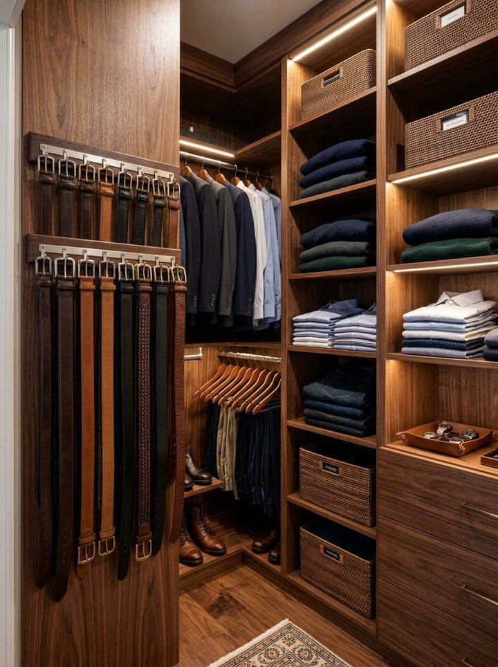 Belt Rack Hanger - 30 bedroom clothes hangers