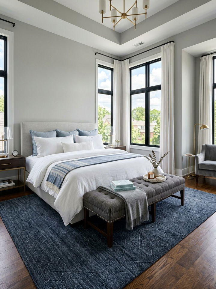 Bench at end of bed - 30 bedroom update ideas