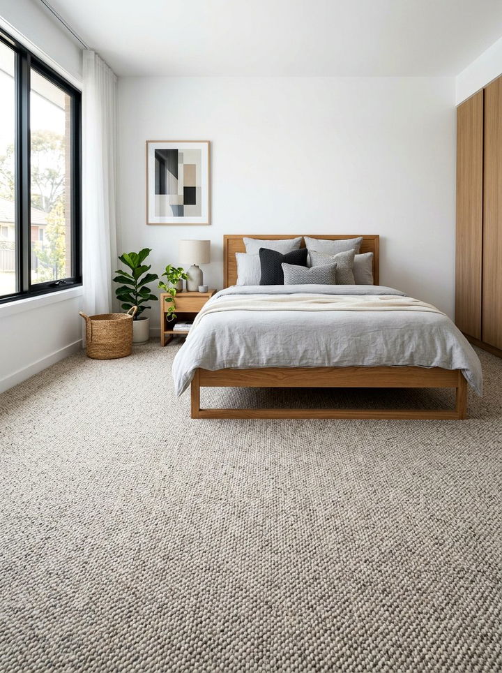 Berber Carpet Flooring - 30 bedroom floor design ideas