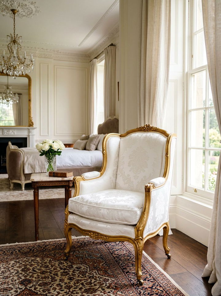 Bergere Chair - 30 bedroom lounge chairs