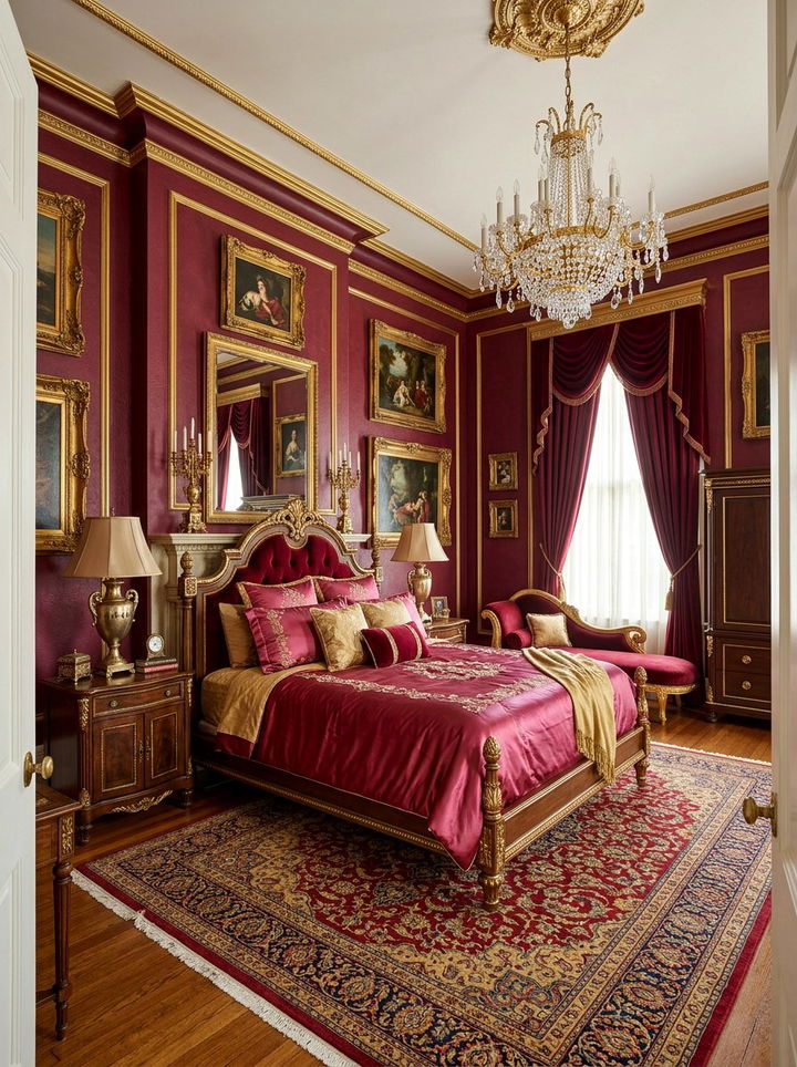 Berry And Gold Bedroom - 30 berry bedroom ideas