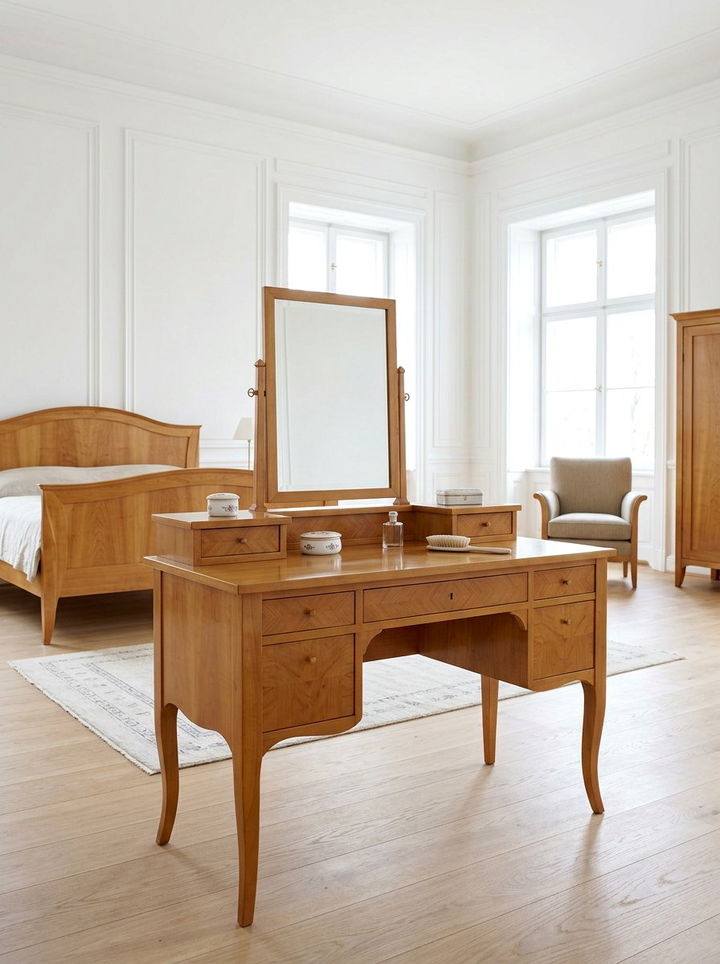 Biedermeier Vanity - 30 bedroom vintage vanity ideas