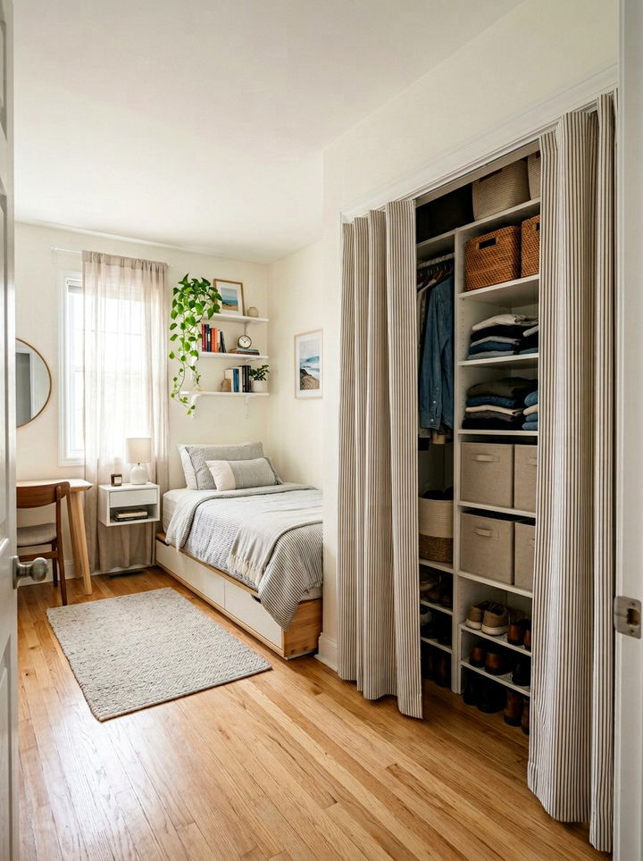 Bifold door curtains - 30 bedroom door curtains