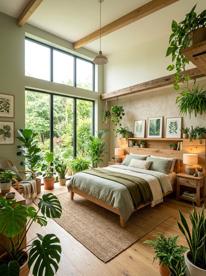 Biophilic Bedroom - 30 bedroom decoration ideas