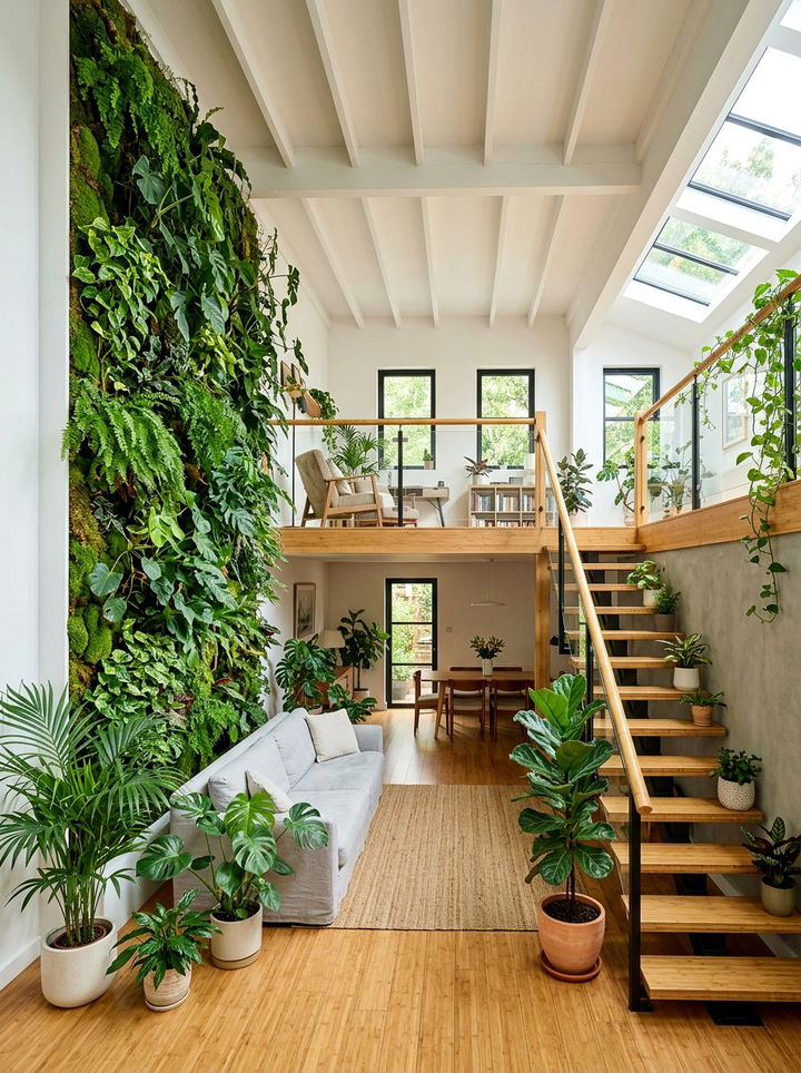 Biophilic Mezzanine Loft - 30 loft bedroom ideas
