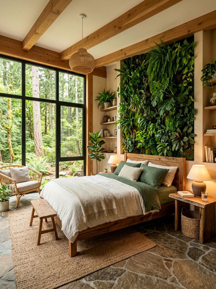 Biophilic Nature Bedroom - 30 trending bedroom ideas