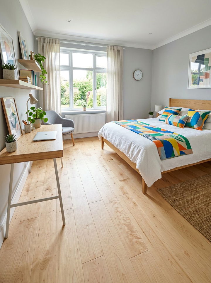 Birch Wood Floor - 30 bedroom hardwood floors