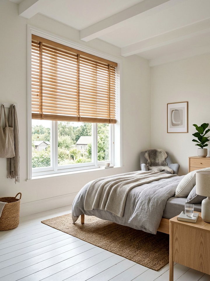 Birch Wood Venetian Blinds - 30 bedroom venetian blinds