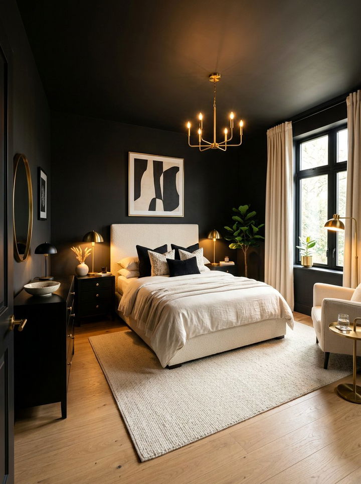 Black And Cream Bedroom - 30 contemporary black bedroom ideas